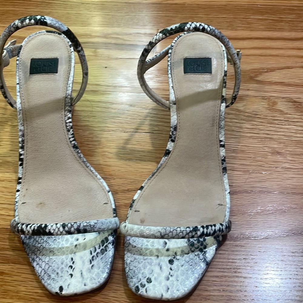 LOUISE etCIE Snakeskin Sandals-size 8.